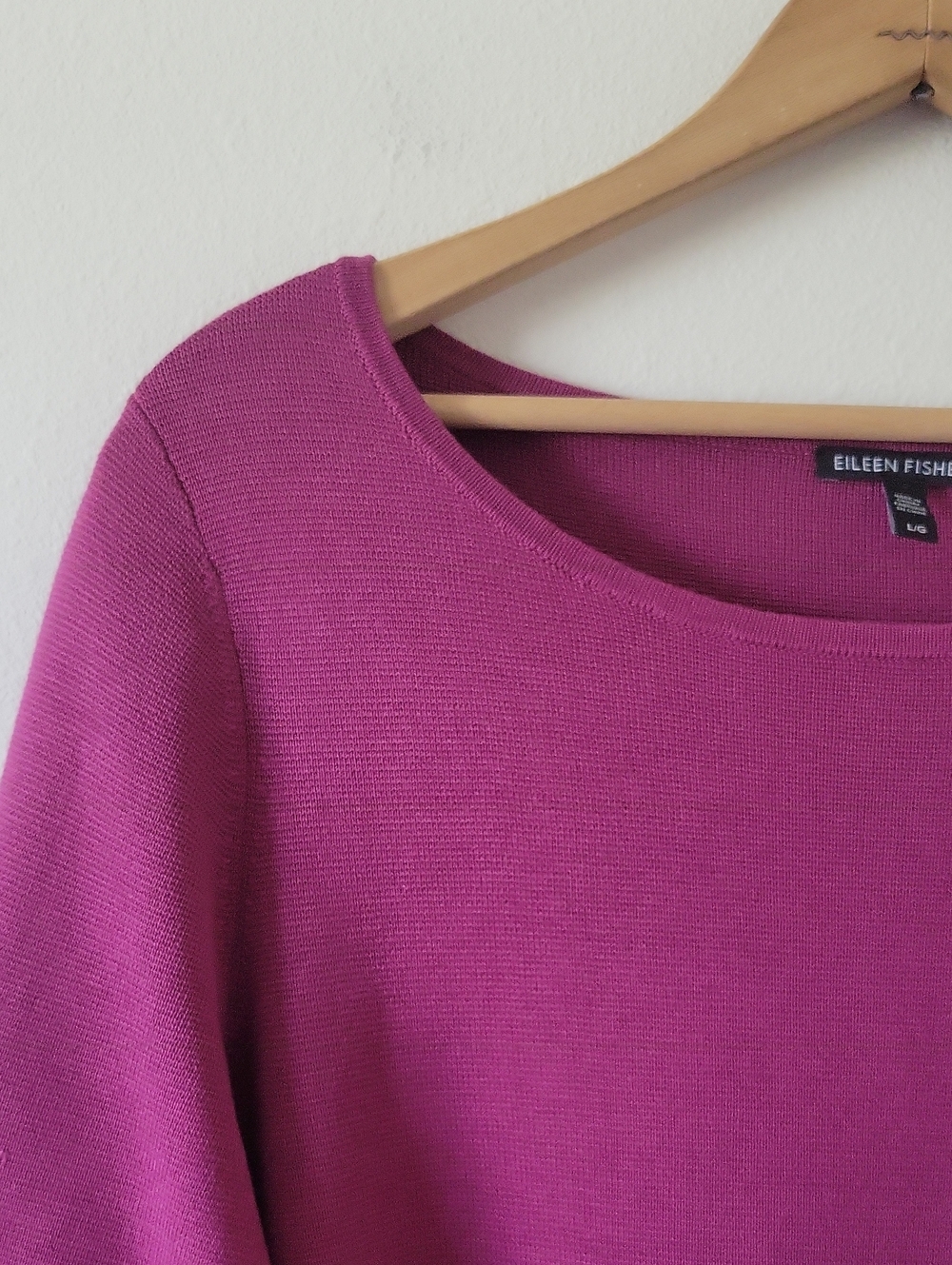 Eileen Fisher Berry Silk Cotton Sweater Size Large - Picture 2 of 8
